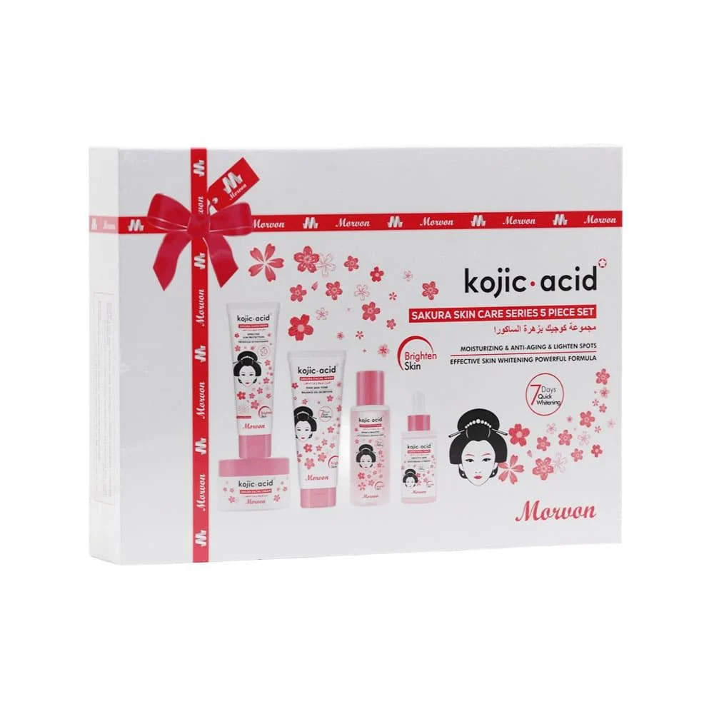 GuanJing Beauty Kojic Acid Skin Care Series 5 Piece Set