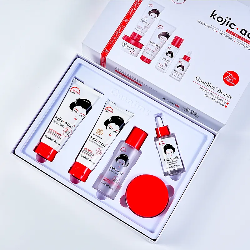 GuanJing Beauty Kojic Acid Skin Care Series 5 Piece Set